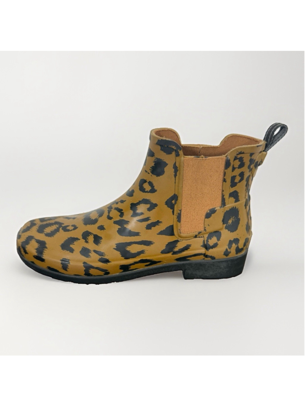 Hunter Women's Original Chelsea Leopard Print Boot Size 10 Waterproof Designer